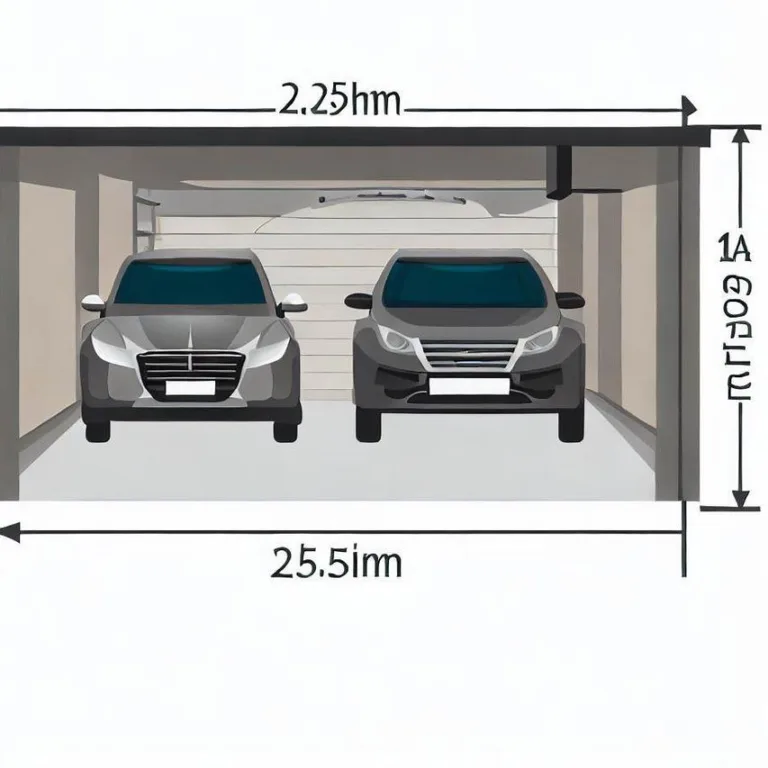 Garážové stání pro 2 auta rozměry