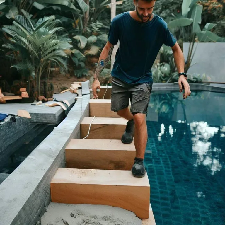 Jak vyrobit schody do bazénu