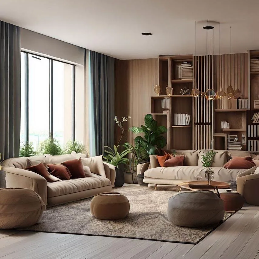 Návrh obývacího pokoje v paneláku